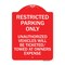 Signmission Restricted Parking Only Unauthorized Vehicles Will Be Ticketed Towed Owners Expense, RW-1824-22977 A-DES-RW-1824-22977 - alternate 1